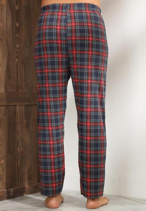 Pantaloni de Pijama ,Big Size ,Barbati,Culoare Rosu cu Negru,Engros